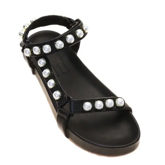 Stephanie Gottlieb X MYSTIQUE Sandlas • Miranda Pearl Strap • Size 9 - Picture 1 of 2